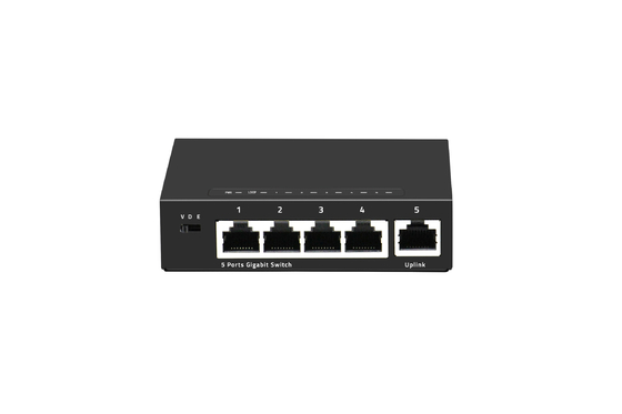 DC 5V 5 Port Industrial Ethernet Switch 10Gbps Stable For School